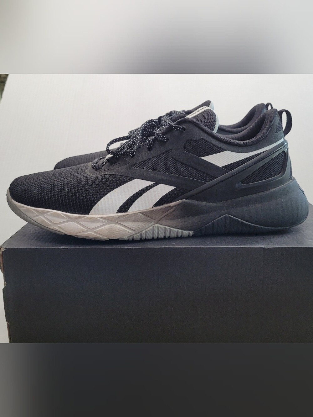 Reebok Nanoflex Tie Or Zip Closure. Comfirt Footbed 10.5 Mens EC